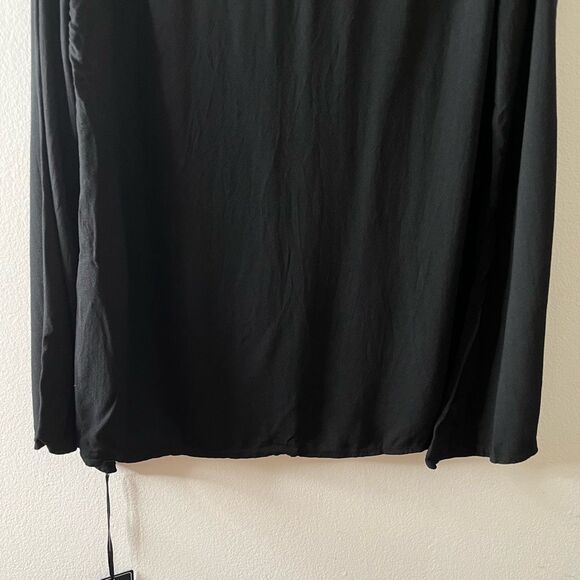 Michael Lauren V Neck Bell Sleeve Black Long Sleeve Top size medium‎ NWT - Picture 10 of 10